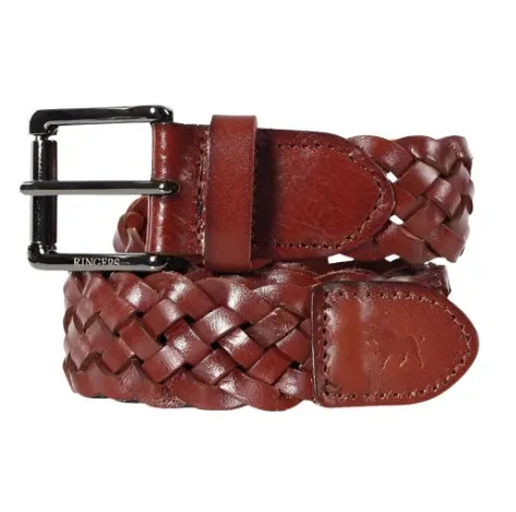 Ringers Western Coppabella Plaited Belt Brown
