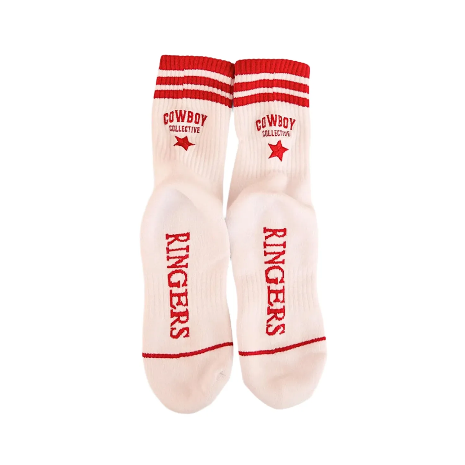 Ringers Western Cowboy Collective Socks - White / Red