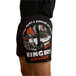 Ringers Western Footy Short Young and Dumb - Black / Orange