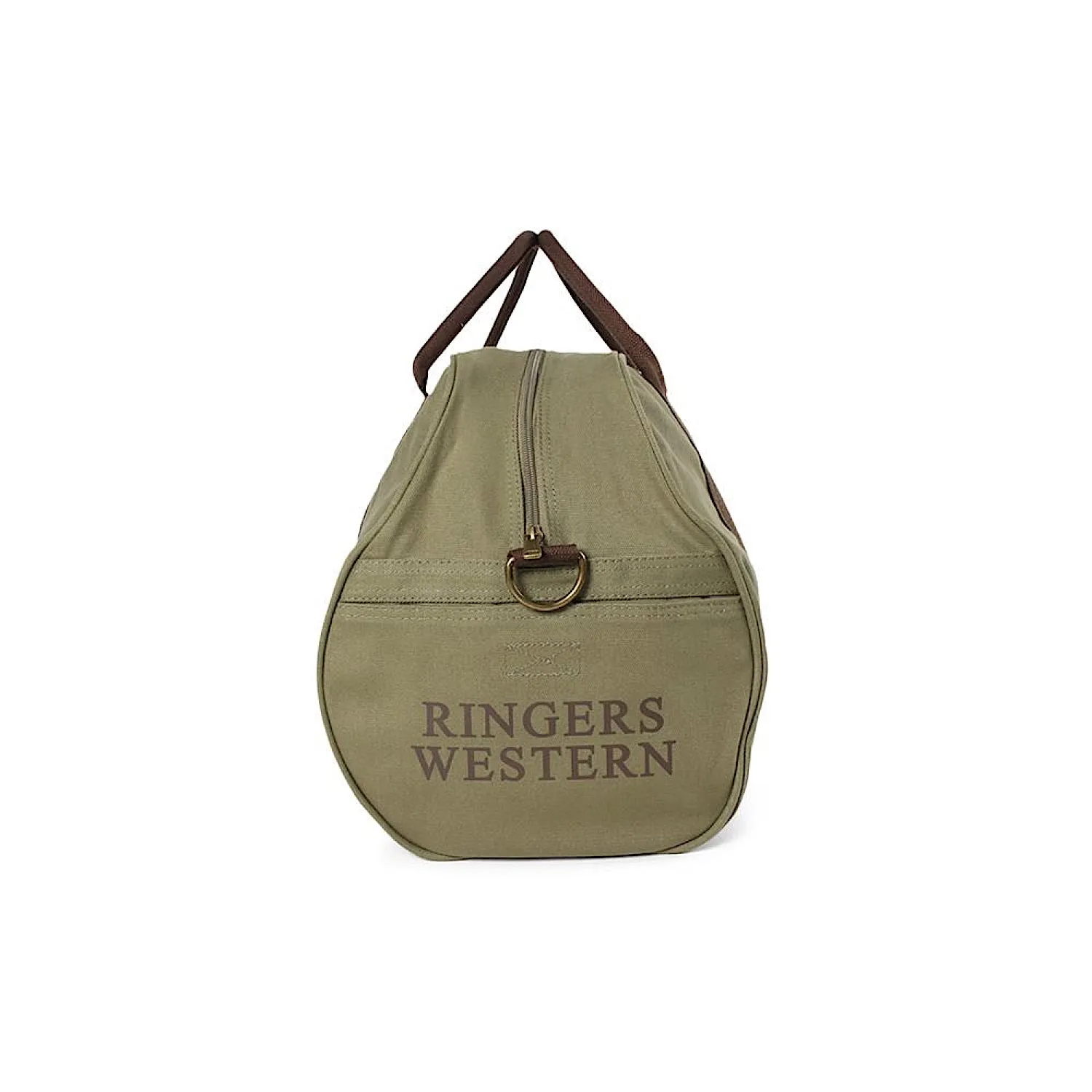 Ringers Western Gundagai Duffle Bag Khaki and Deep Brown