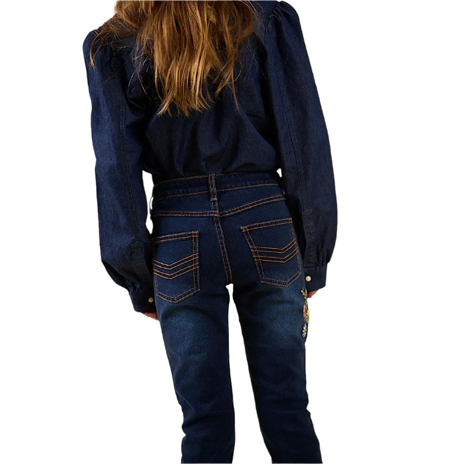 Ringers Western Kid's Dahlia Bootleg Jean - Classic Blue