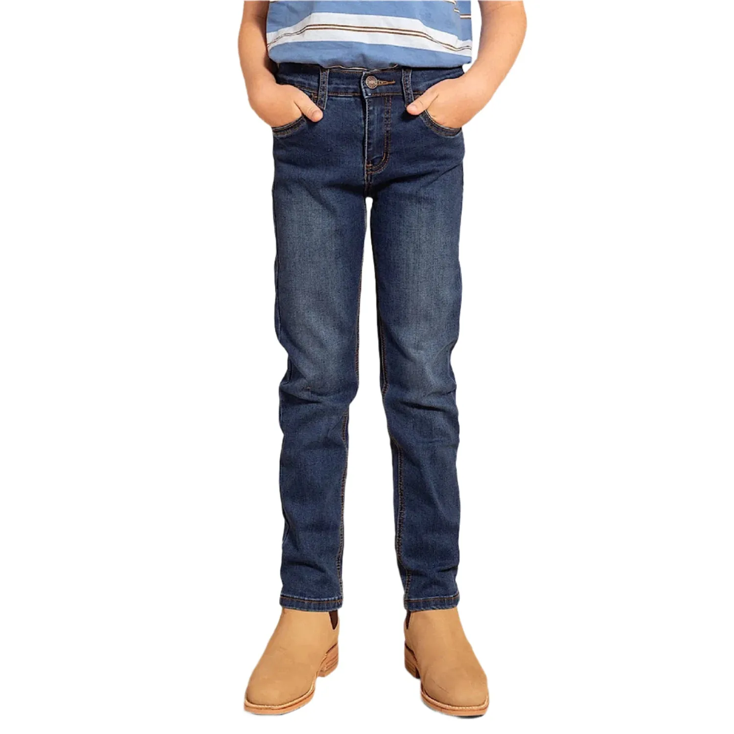 Ringers Western Kid's Junior Jeans - Classic Blue