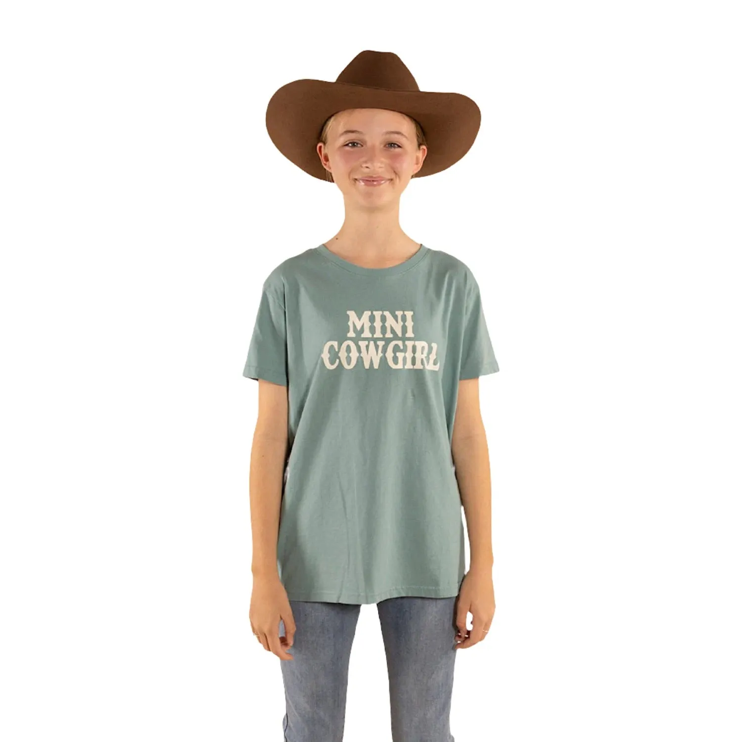 Ringers Western Kid's Mini Rancher Classic Fit T-Shirt - Sea Green