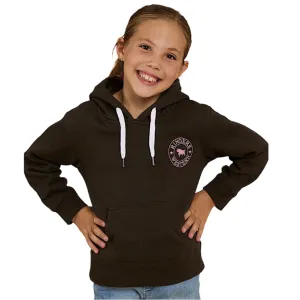 Ringers Western Kid's Signature Bull Hoodie - Charcoal / Rosey
