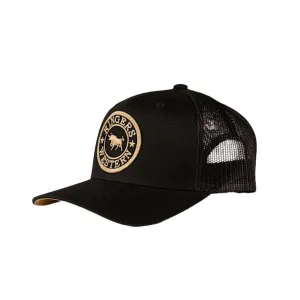 Ringers Western Kid's Signature Bull Trucker Cap - Black/Gold