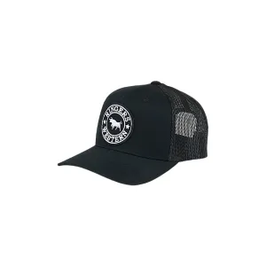Ringers Western Kid's Signature Bull Trucker Cap - Black/White
