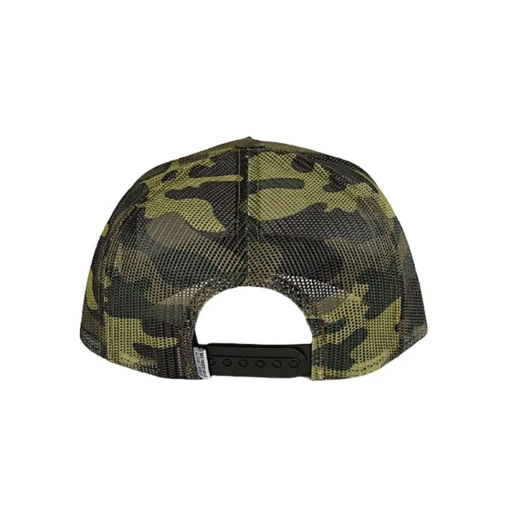 Ringers Western Kid's Signature Bull Trucker Cap - Military Green/Camo