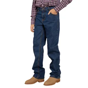 Ringers Western Kid's Southwest Relaxed Fit Jean - Mid Wash Blue