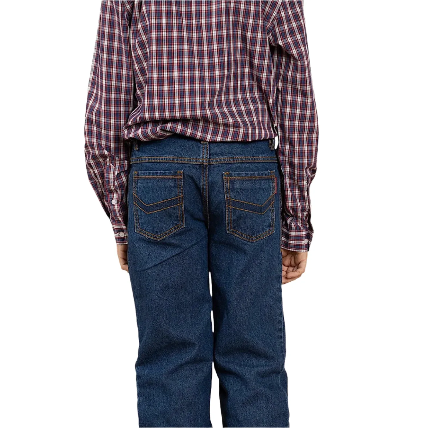 Ringers Western Kid's Southwest Relaxed Fit Jean - Mid Wash Blue