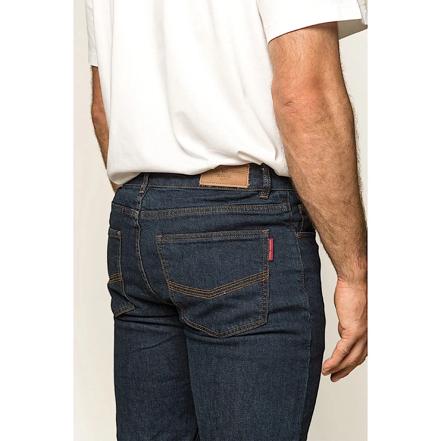 Ringers Western Men's Burke Tapered Leg Jean - Dark Blue