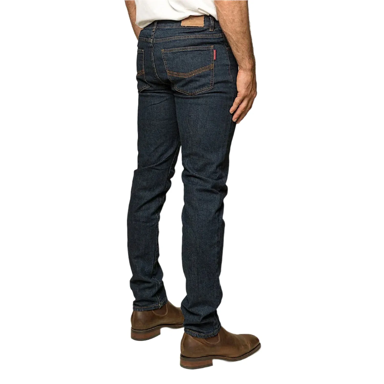 Ringers Western Men's Burke Tapered Leg Jean - Dark Blue
