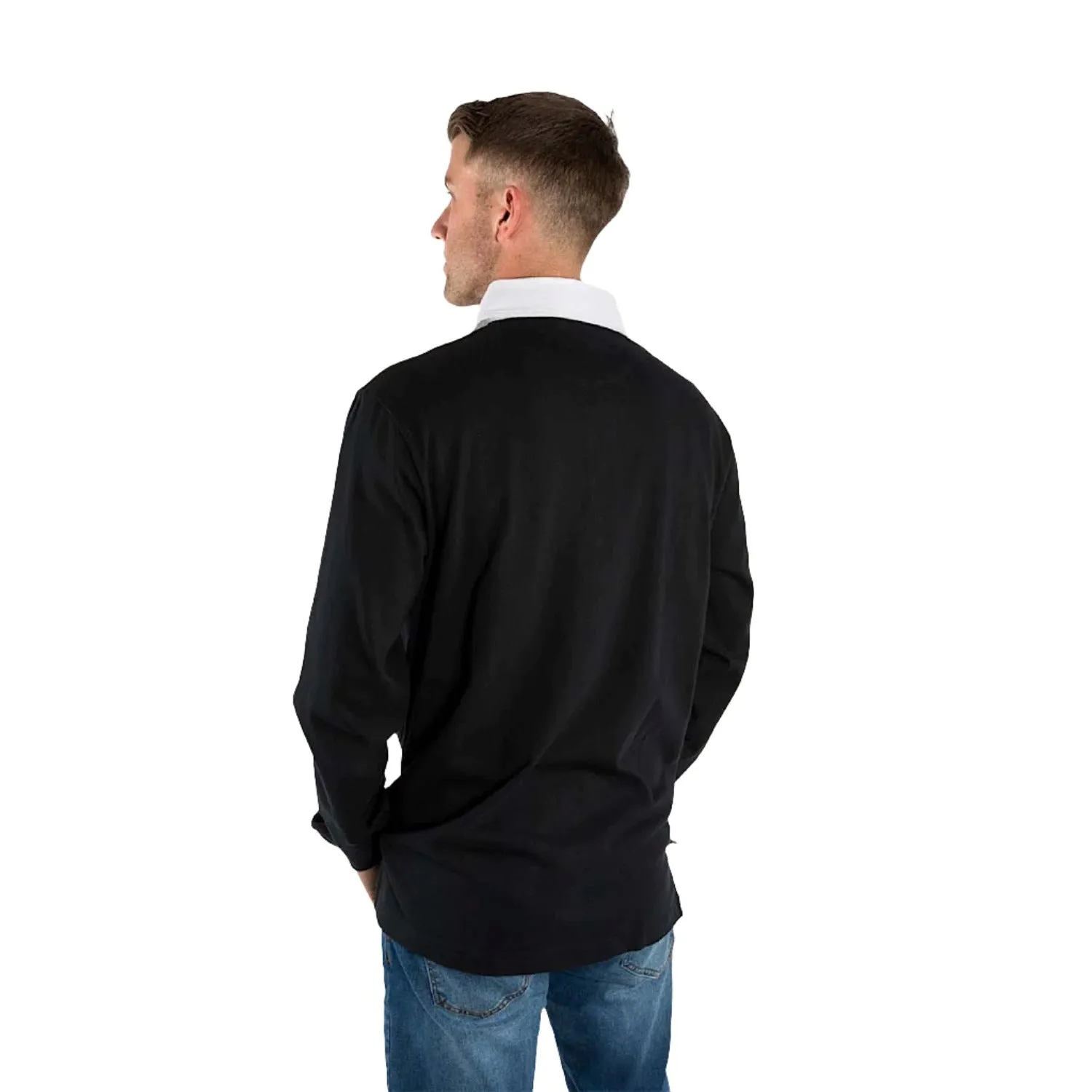 Ringers Western Men's Burton Rugby Jersey - Black/White