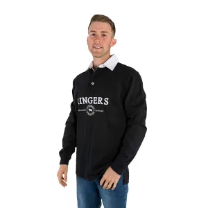 Ringers Western Men's Burton Rugby Jersey - Black/White
