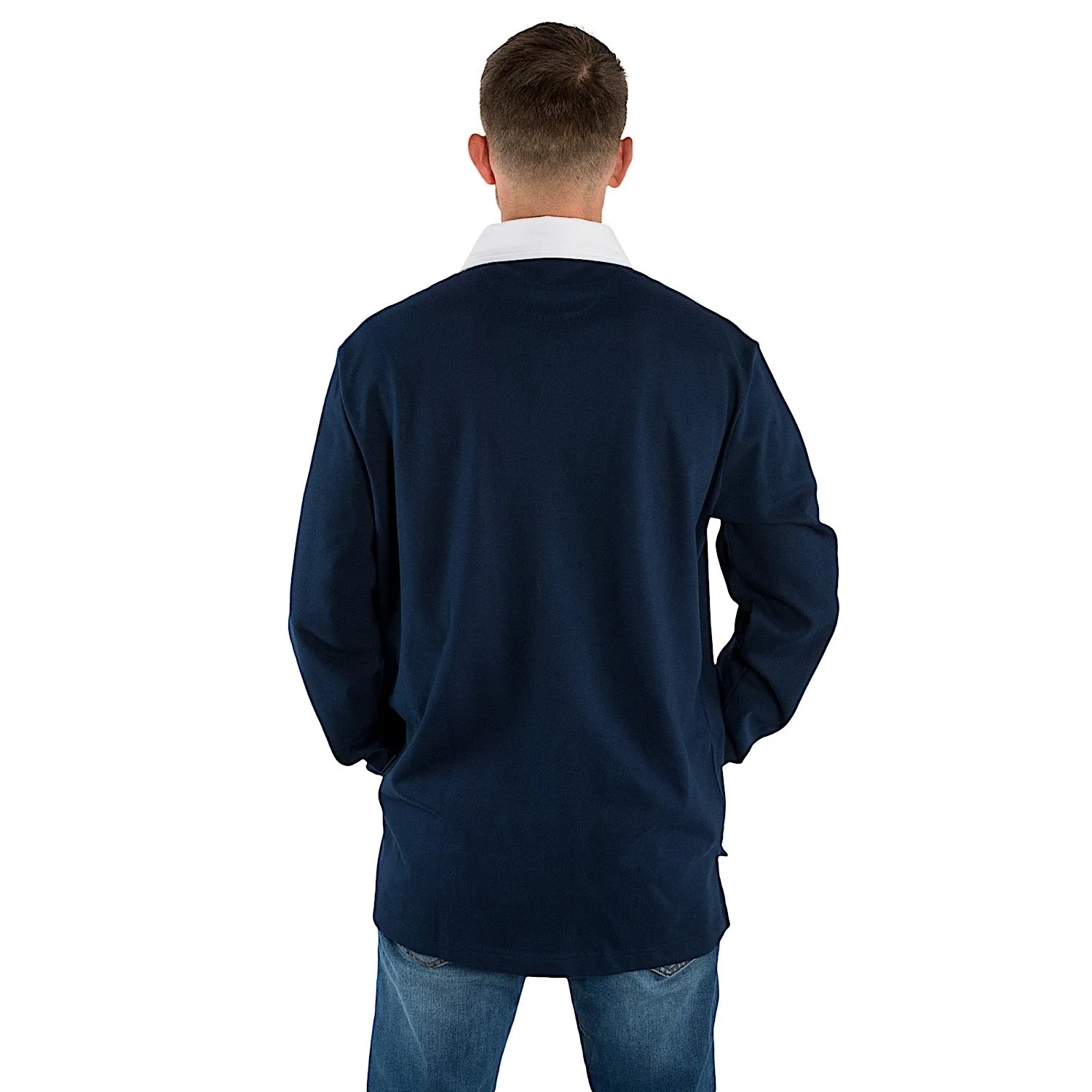 Ringers Western Men's Burton Rugby Jersey - Navy/White