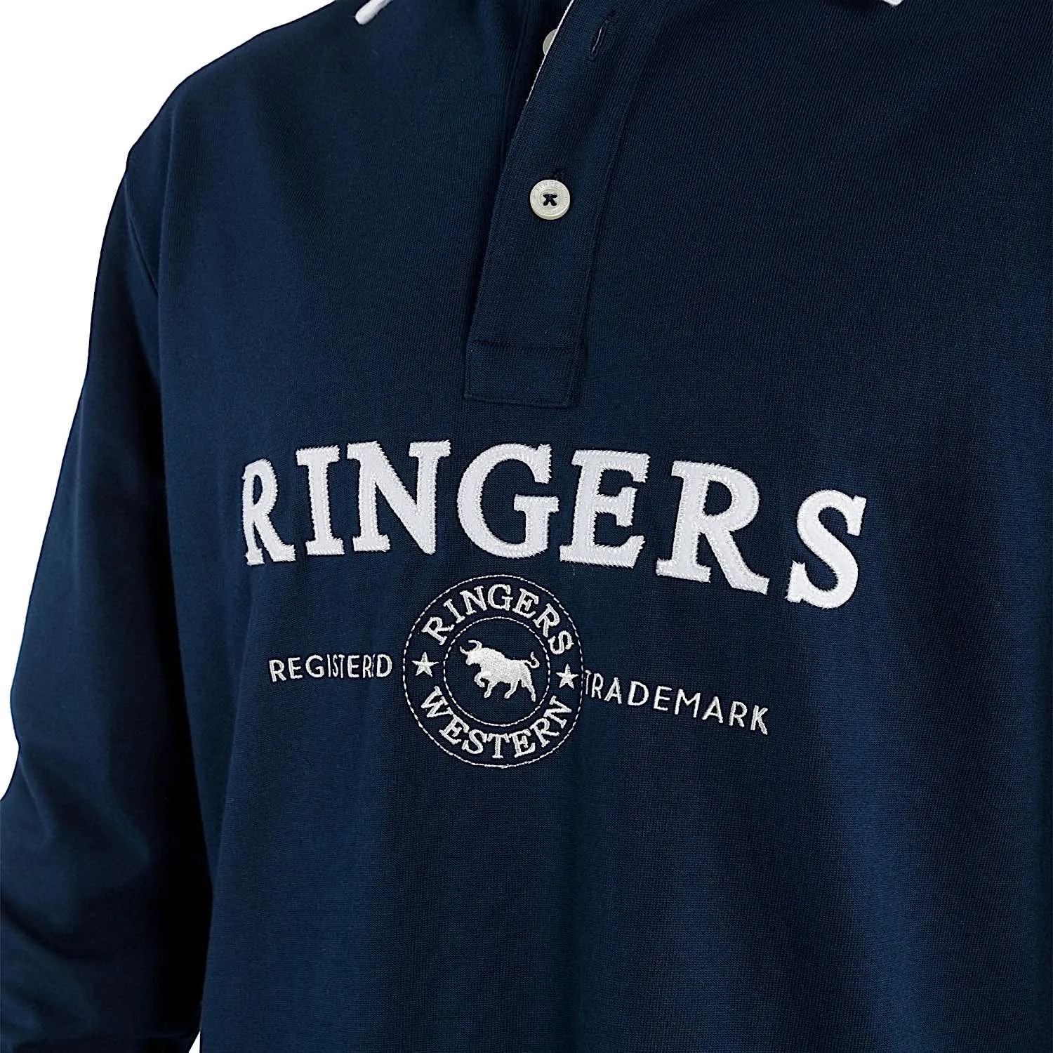 Ringers Western Men's Burton Rugby Jersey - Navy/White