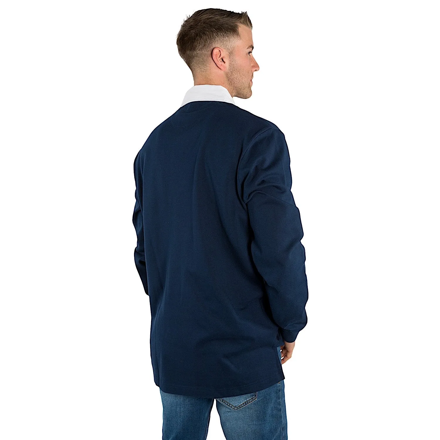 Ringers Western Men's Burton Rugby Jersey - Navy/White