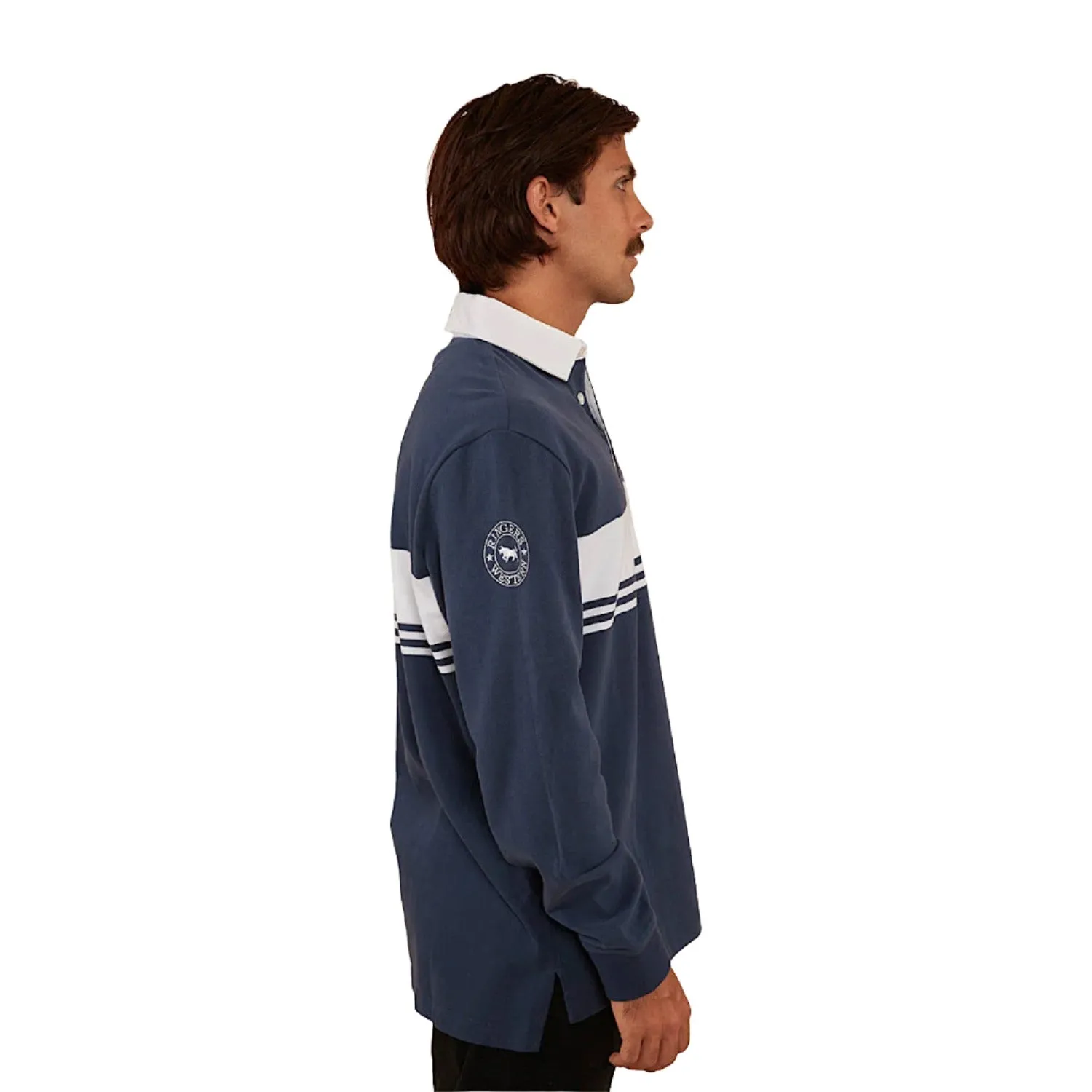 Ringers Western Men's Edmonton Rugby Jersey - Navy/White