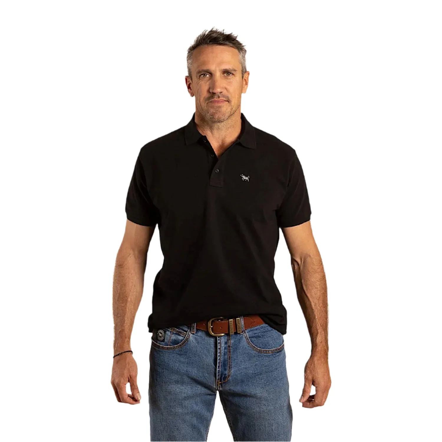 Ringers Western Men's Essential Polo - Black