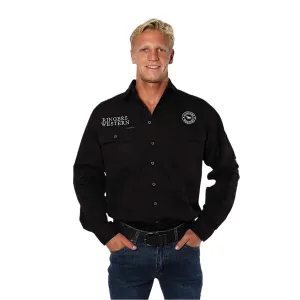Ringers Western Men's Hawkeye Full Button Work Shirt - Black