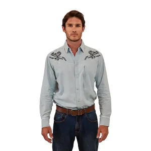 Ringers Western Men's Neilsen Western Dress Shirt - Chambray