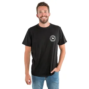 Ringers Western Men's Signature Bull Loose T-Shirt - Black with White Print