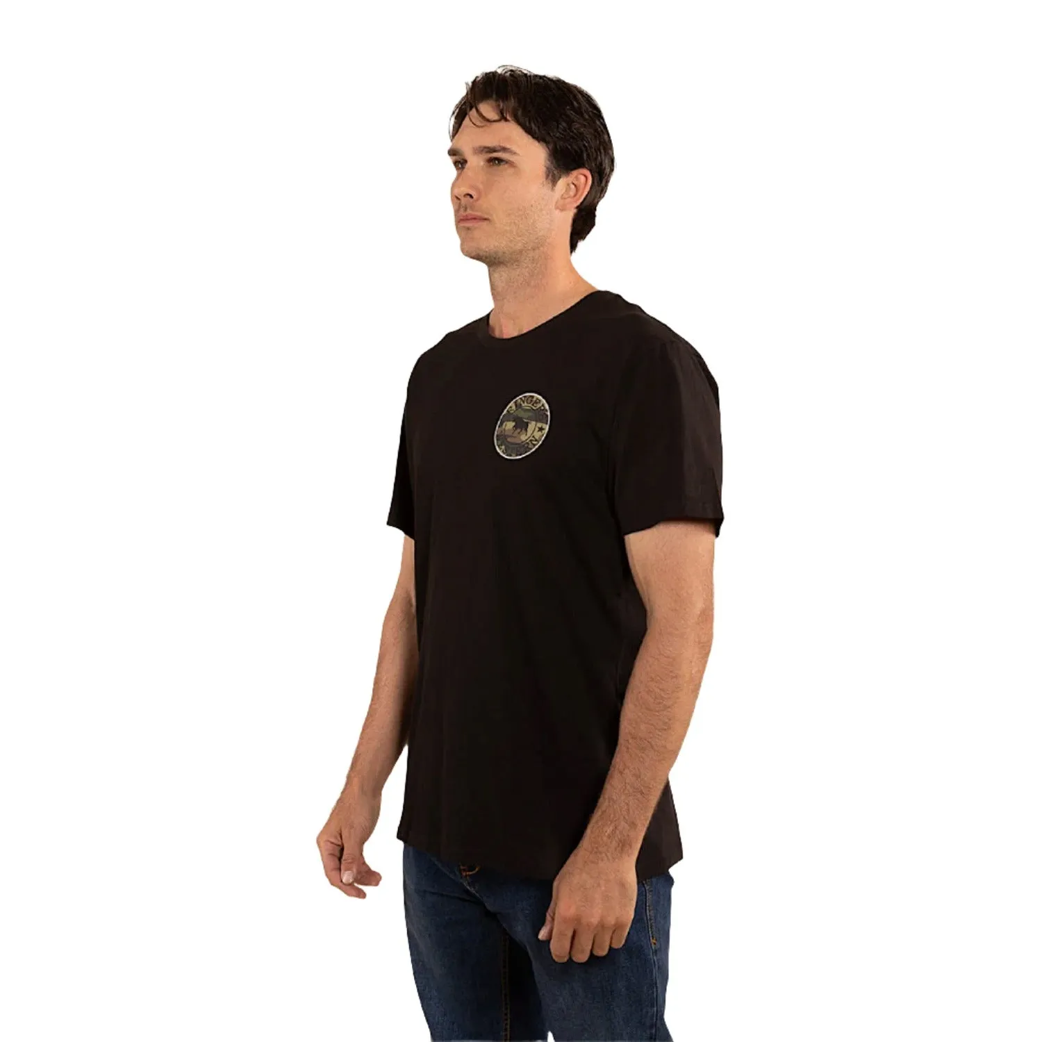 Ringers Western Men's Signature Bull Loose T-Shirt - Black/Camo