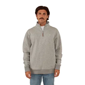 Ringers Western Men's Strand 1/4 Zip Crew - Grey Marle