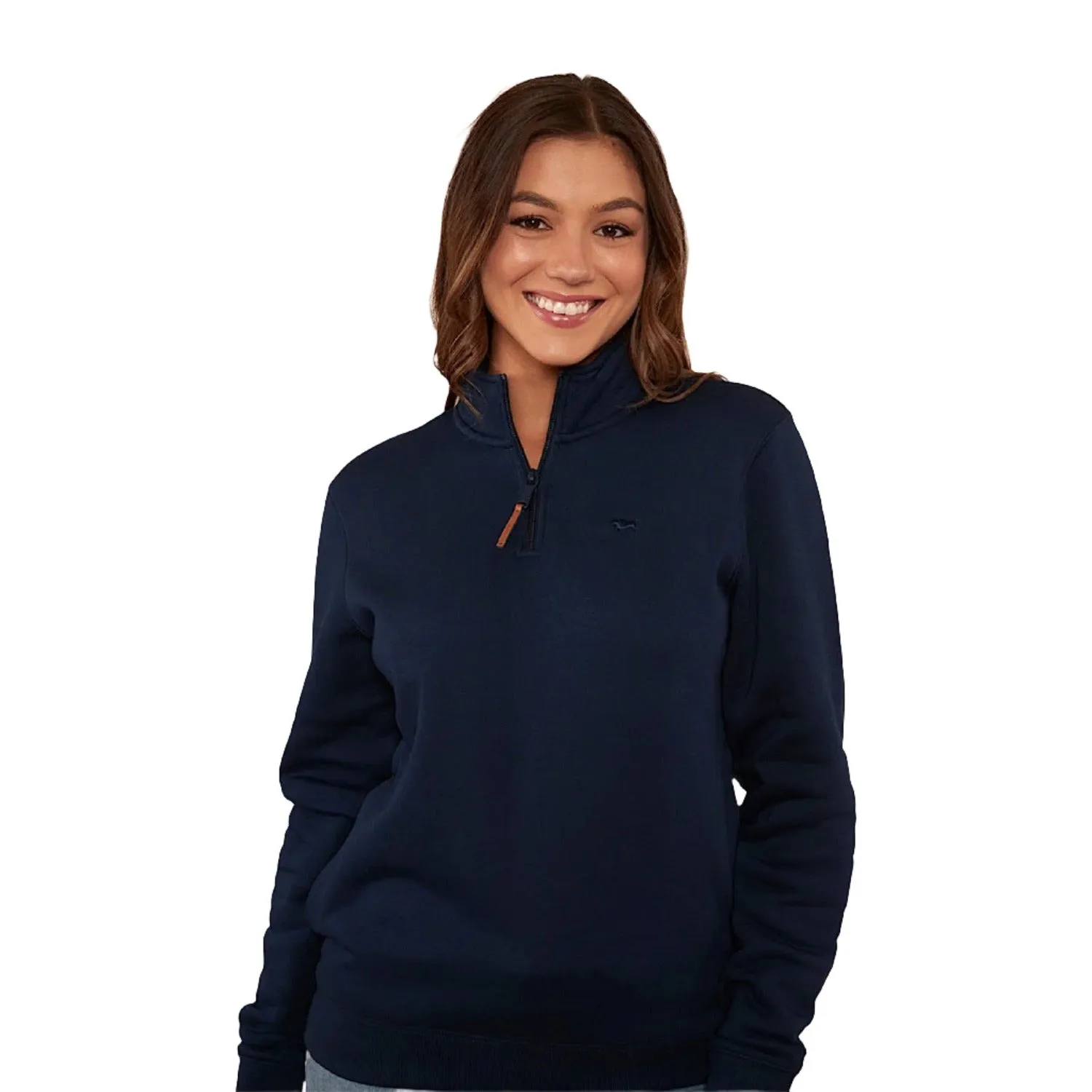 Ringers Western Peninsula Women's 1/4 Zip Crew - Navy
