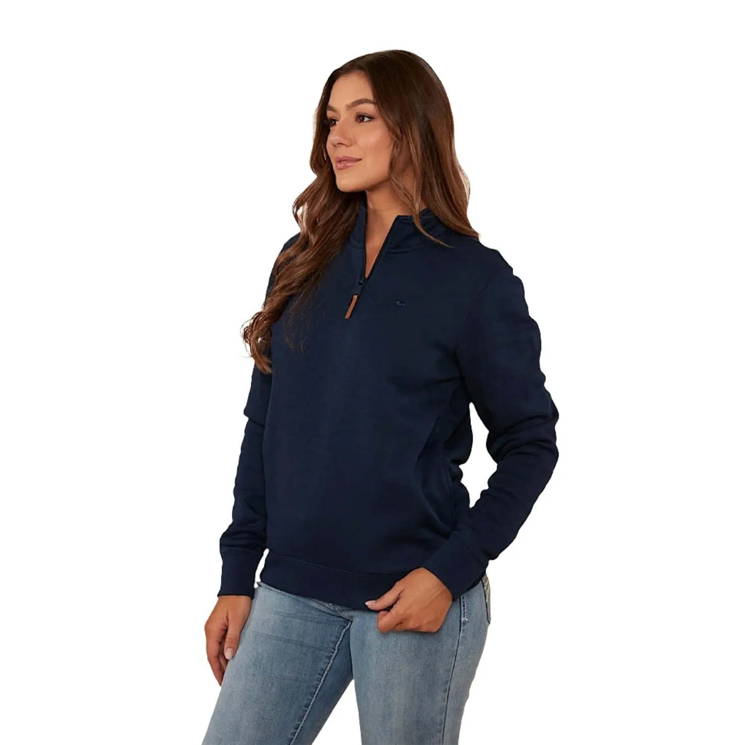 Ringers Western Peninsula Women's 1/4 Zip Crew - Navy