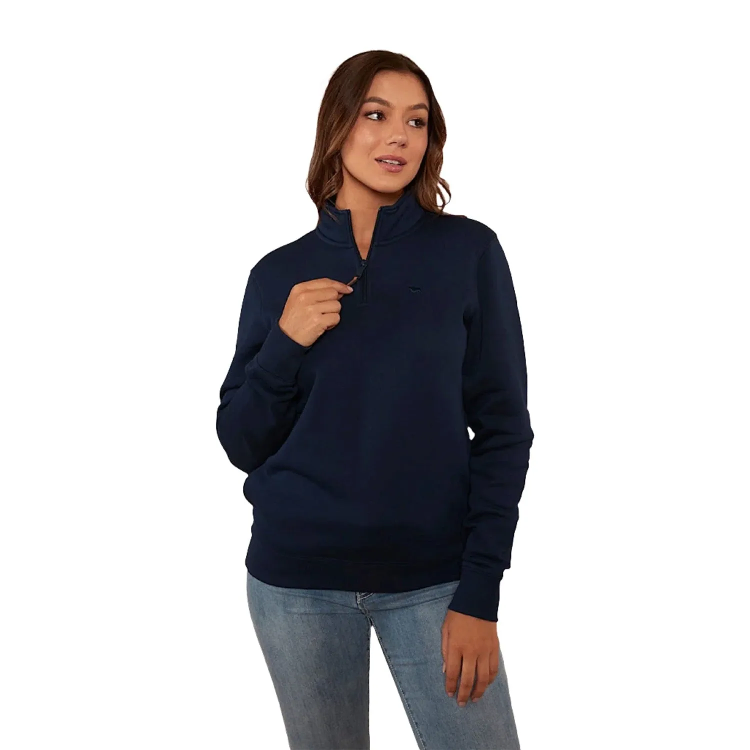 Ringers Western Peninsula Women's 1/4 Zip Crew - Navy