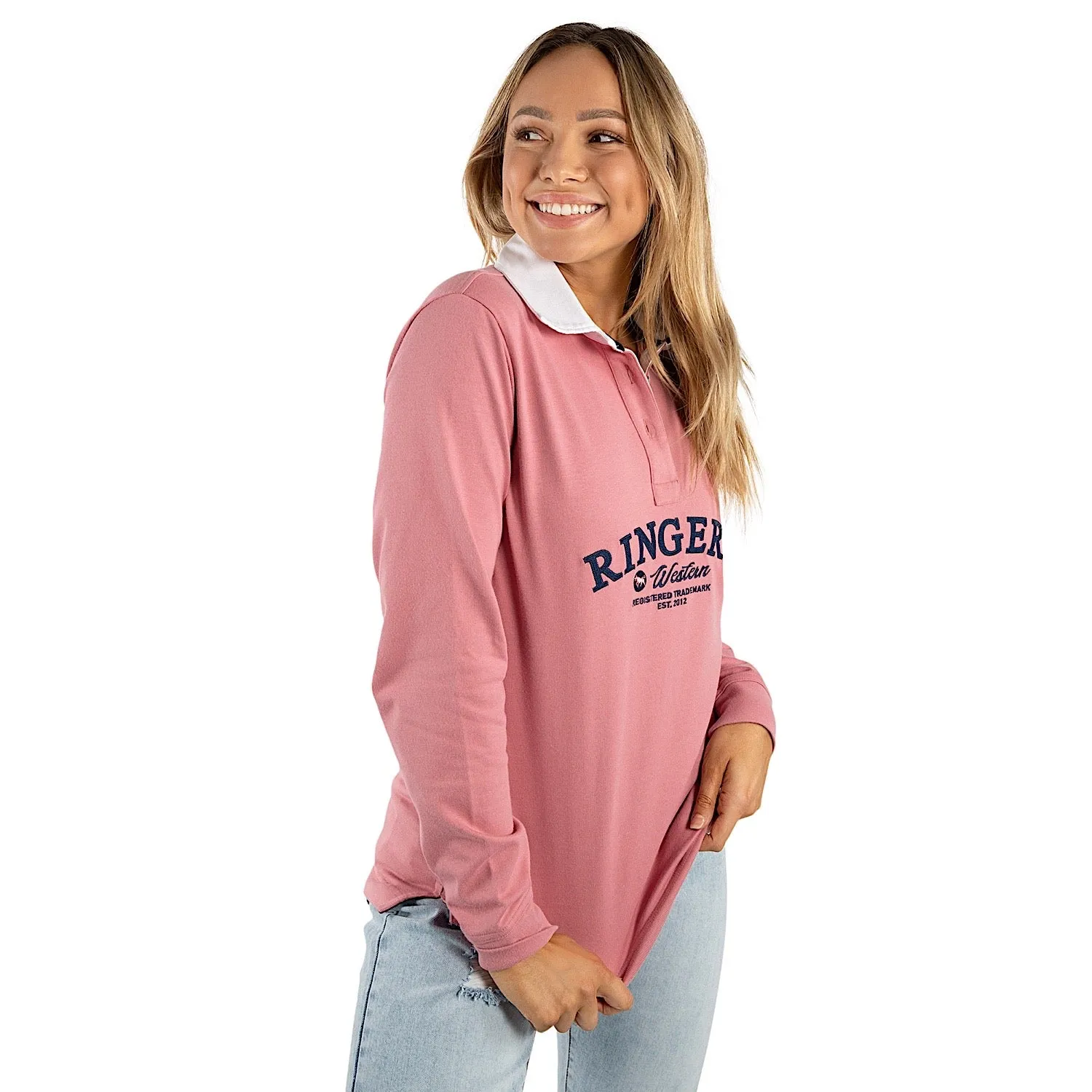 Ringers Western Portland Women's Rugby Jersey - Rosey Pink
