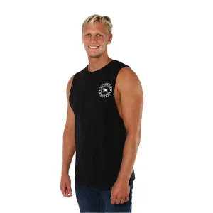 Ringers Western Signature Bull Men's Muscle Tank - Black/White