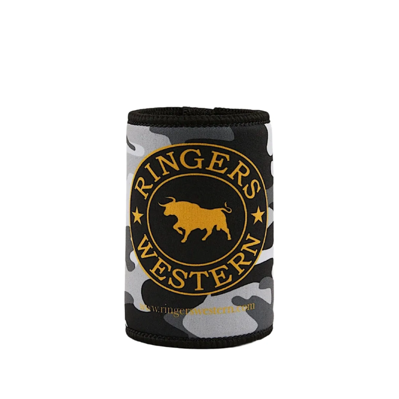Ringers Western Signature Bull Stubby Cooler - Grey Camo