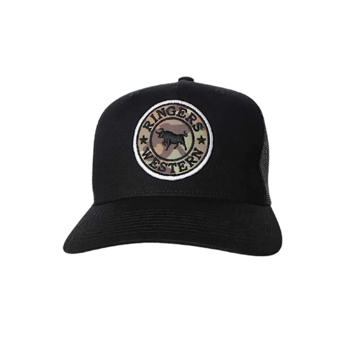 Ringers Western Signature Bull Trucker Cap - Black / Camo