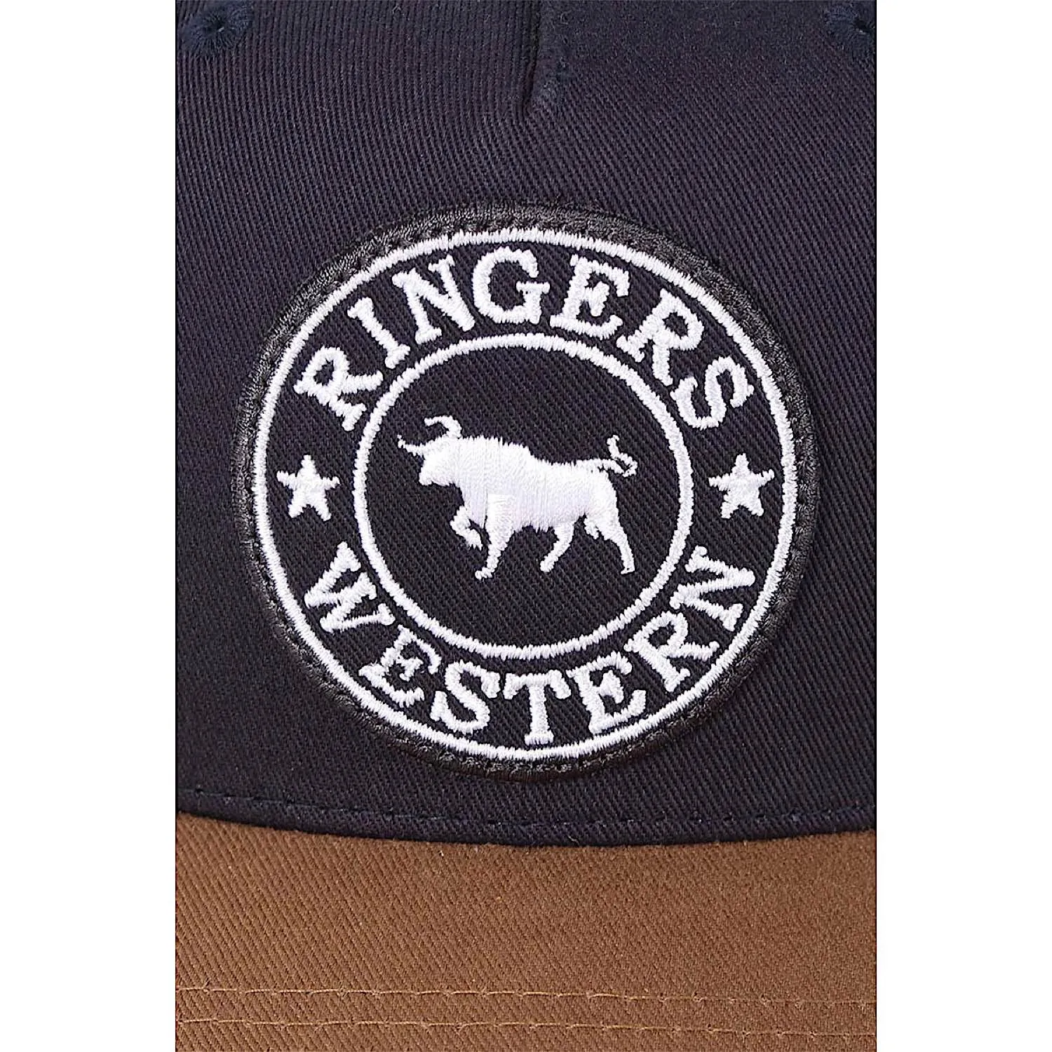 Ringers Western Signature Bull Trucker Cap - Dark Navy/Clay