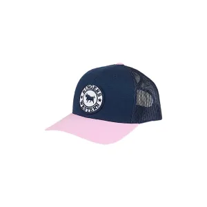Ringers Western Tara Ponytail Trucker Cap - Navy/Pastel Pink