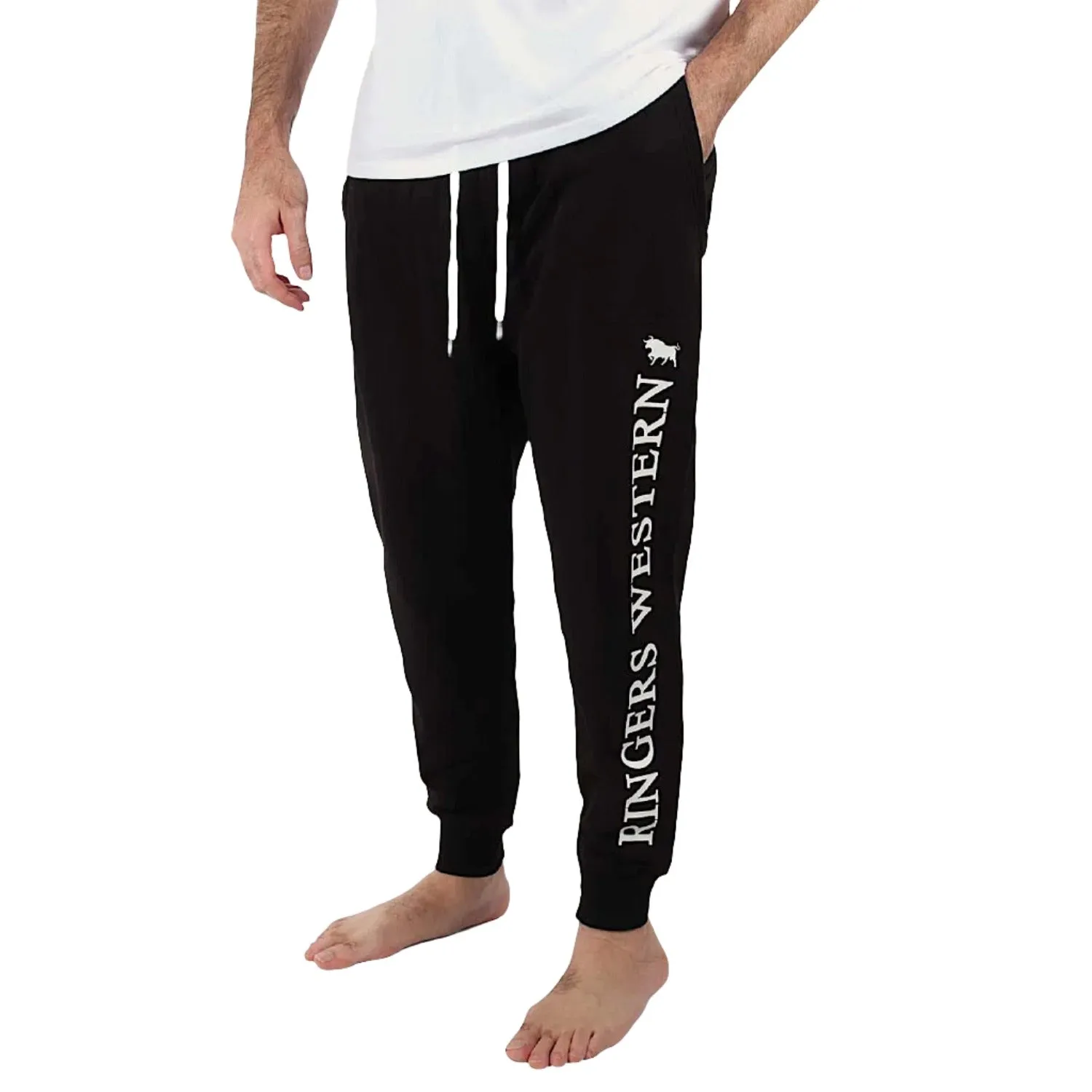 Ringers Western Texas Men's Trackpant - Black/White