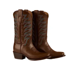 Ringers Western Women's Longreach Cuban Heel Boot - Saddle Tan