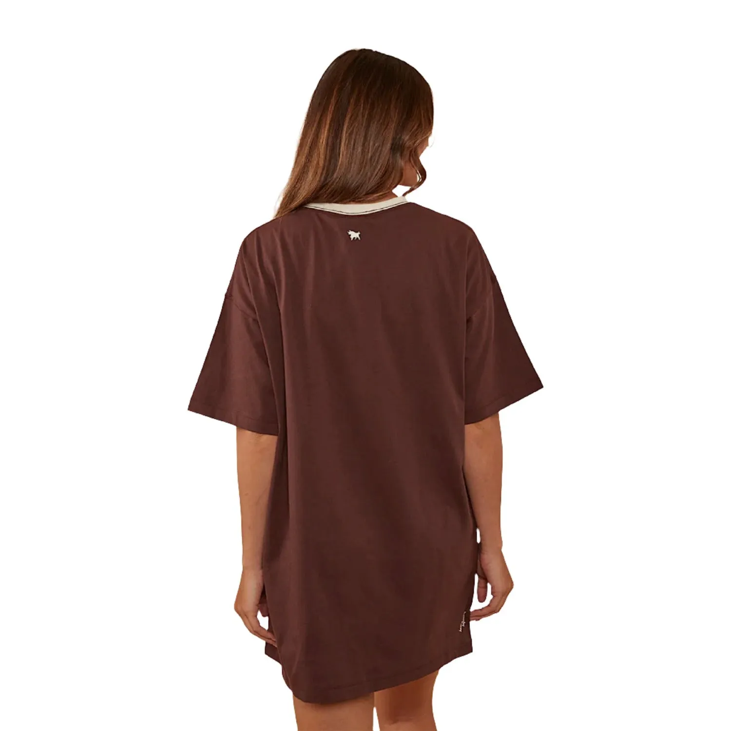 Ringers Western Women's Melrose T-Shirt Dress - Chocolate