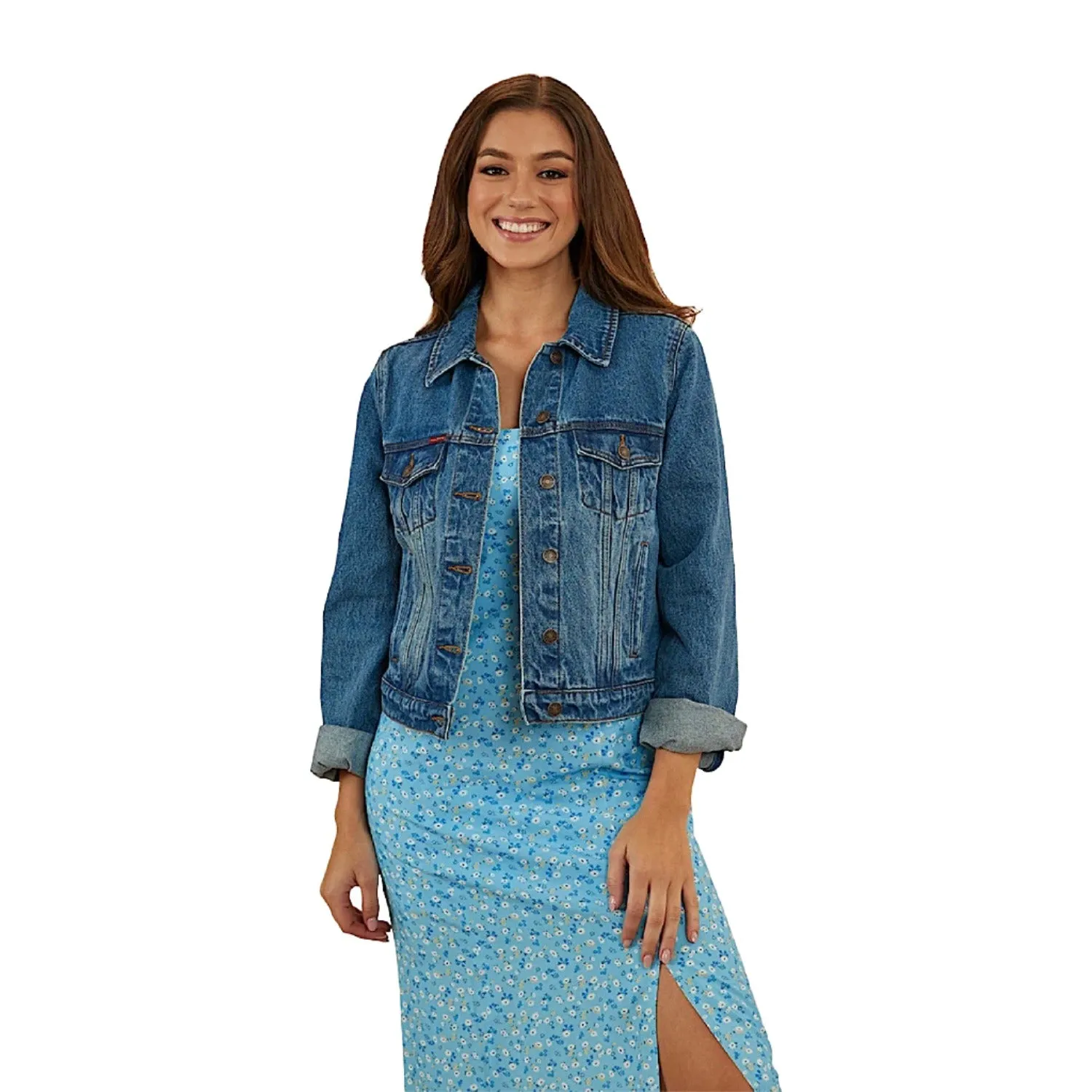 Ringers Western Women's Scarlett Denim Jacket - Mid Wash Blue