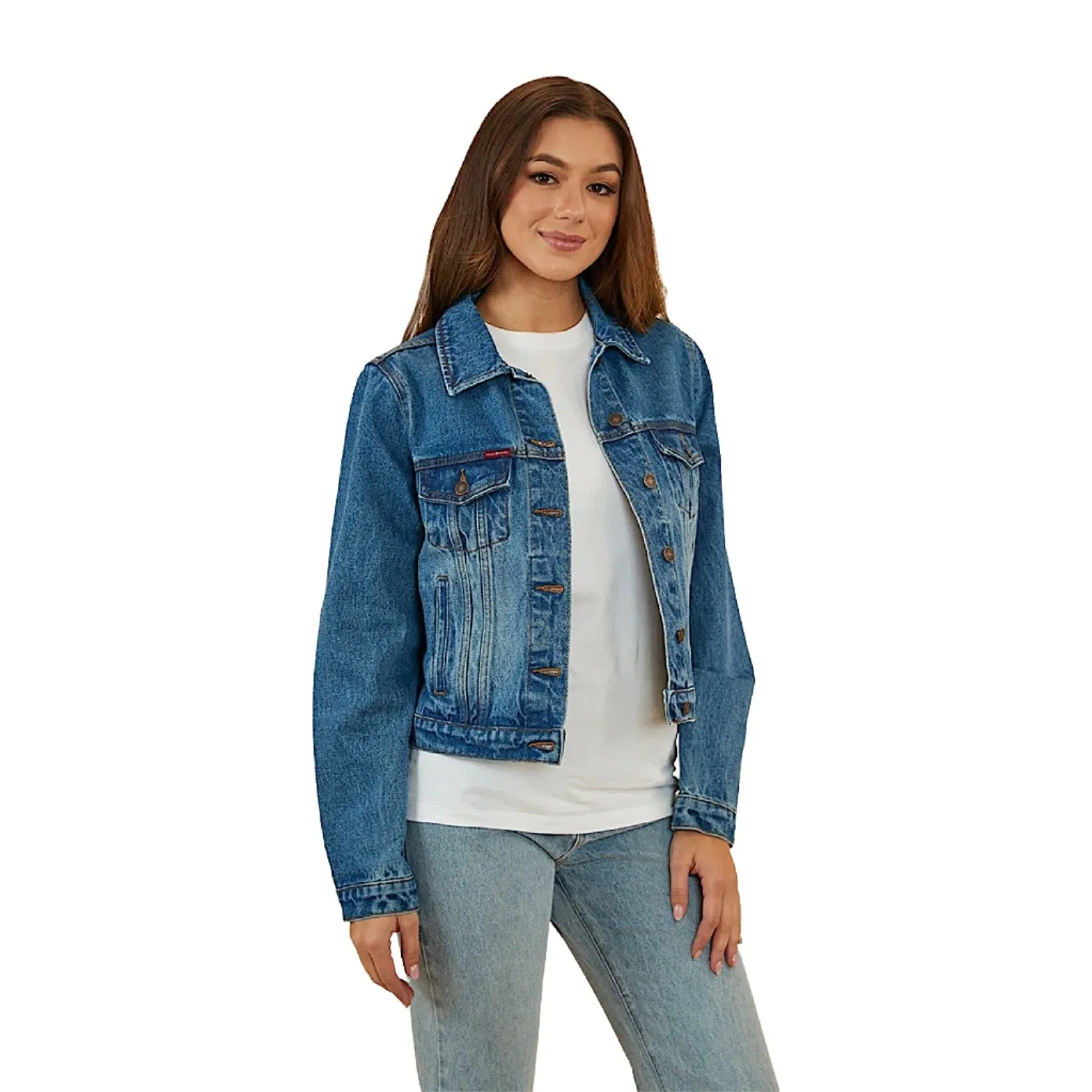 Ringers Western Women's Scarlett Denim Jacket - Mid Wash Blue