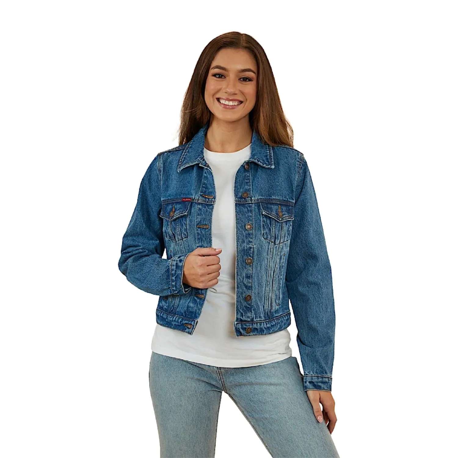 Ringers Western Women's Scarlett Denim Jacket - Mid Wash Blue