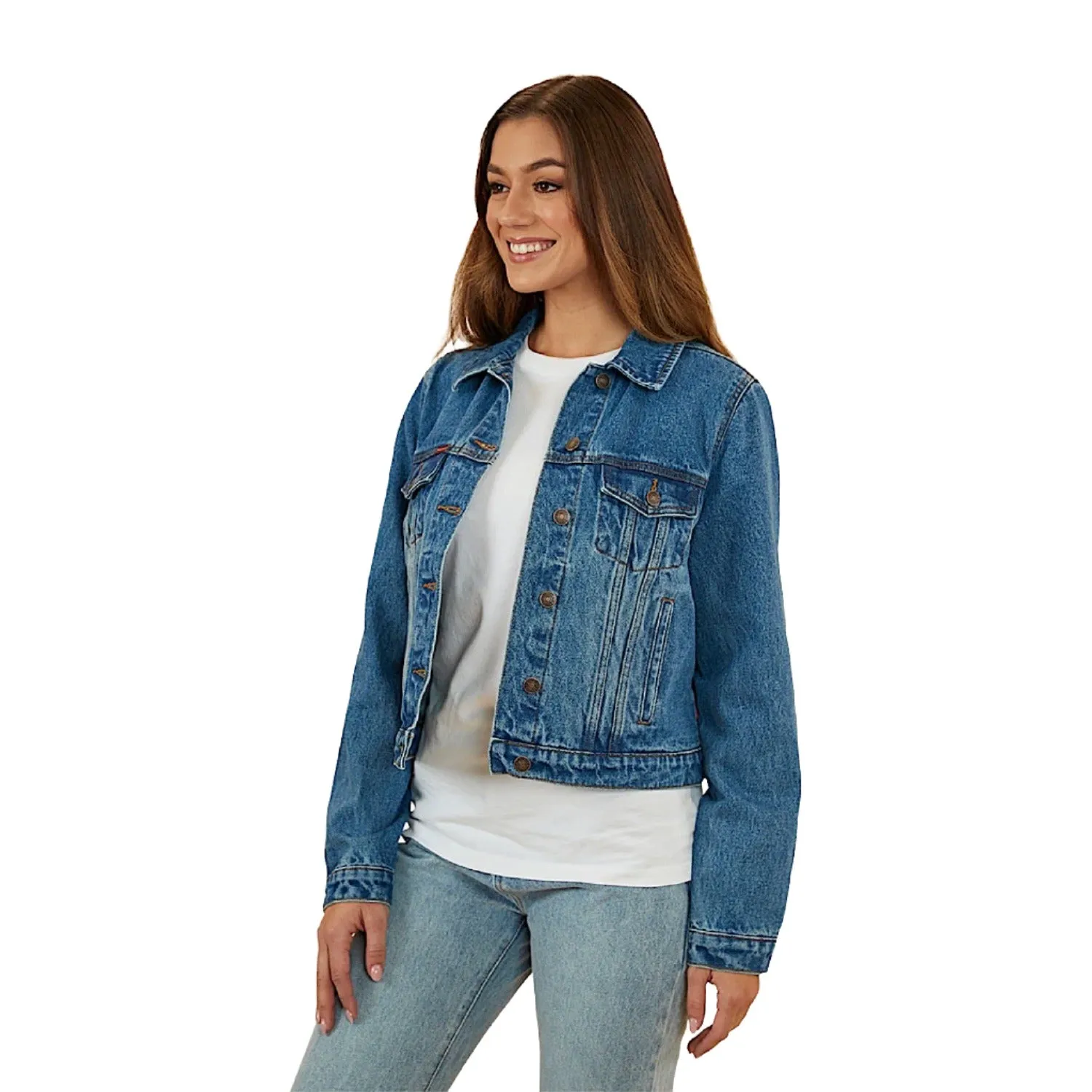 Ringers Western Women's Scarlett Denim Jacket - Mid Wash Blue