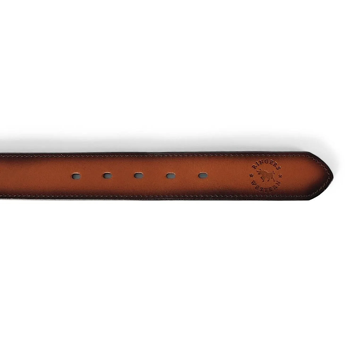 Ringers Western Woodbury Belt - Spice Brown