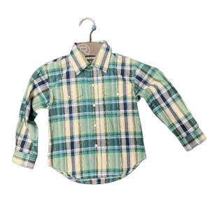 Roper Boy's Amarillo Collection Shirt - Plaid Green