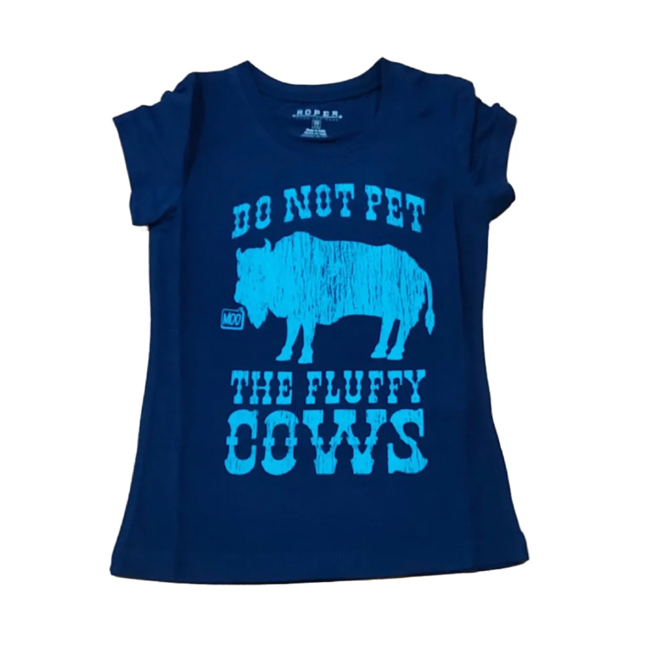 Roper Girls Five Star Collection S/S Tee Solid Blue