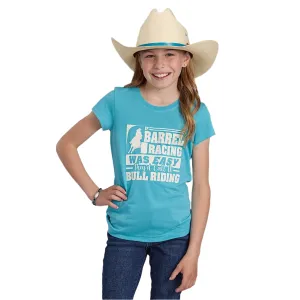 Roper Girl's Five Star Collection T-Shirt - Solid Blue