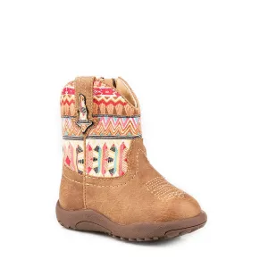 Roper INFANT Cowbaby Azteca Boot Tan/Aztec