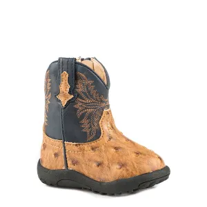 Roper INFANT Cowbaby Cowboy Cool Boot - Tan/Navy