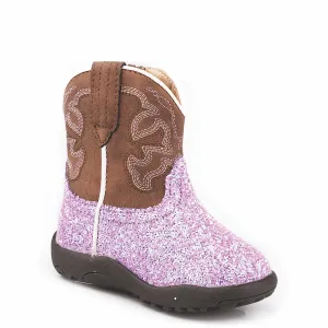 Roper INFANT Cowbaby Glitter Blast - Purple Glitter/Brown